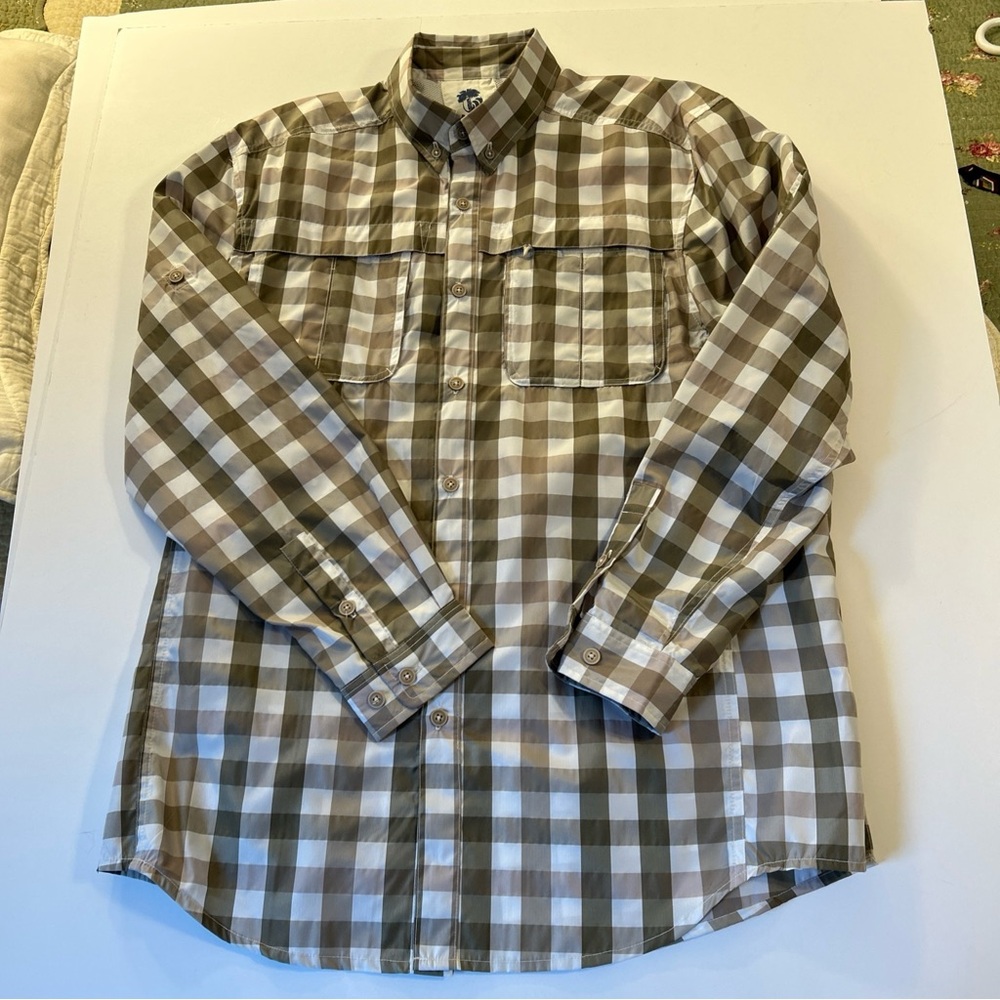 Ocean‎ And Coast Men’s Medium Performance Fishing Utility Shirt Plaid